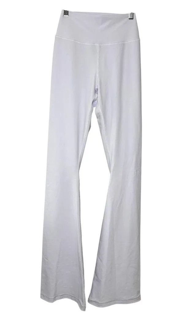 MiniBeast Women’s Flare Yoga Pants Size M White‎ High Waist Stretch Activewear - Image 2