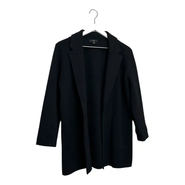 J. Crew Black Sophie Open-Front Sweater-Blaze Size Small - Image 4