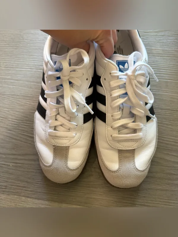 Adidas Samba OG Shoes in White/Core Black/Gum Women’s 11 - Image 4