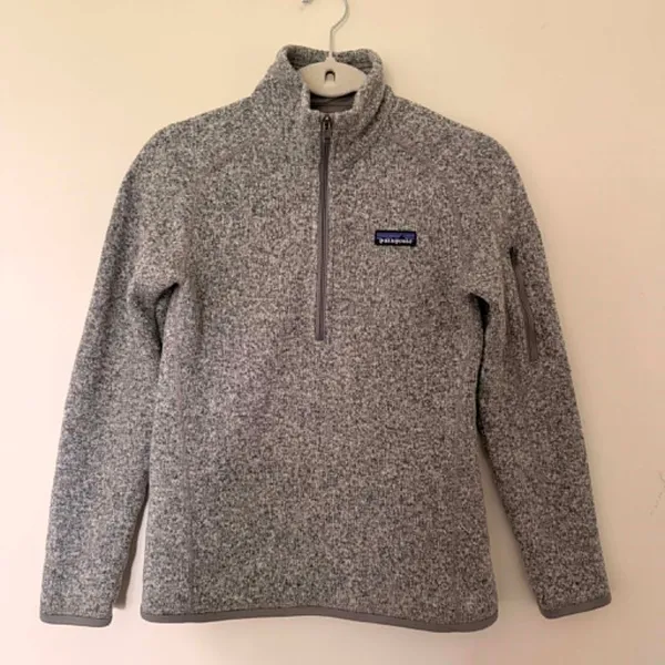 Patagonia Better Sweater 1/4 Zip Birch White Fleece Pullover Outdoor Jacket XS - Image 2