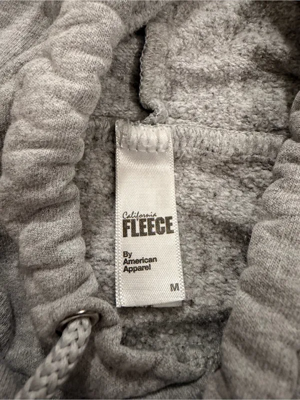 Fleece Gray Pullover Hoodie - Image 2