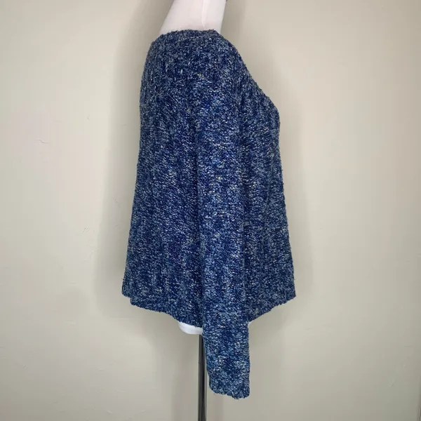 Vintage Blue Cottagecore Cardigan Sweater Sz Medium - Image 4