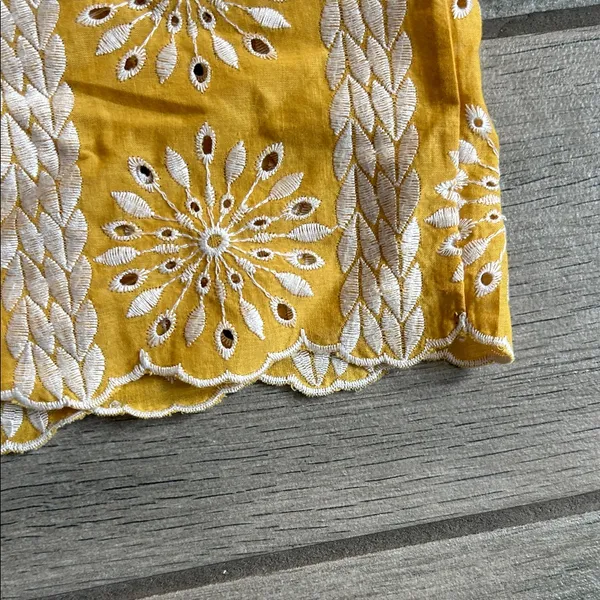 Vici Yellow Embroidered Blouse - Image 5