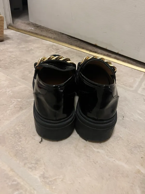 Black Loafers Gold Accessory - Image 4