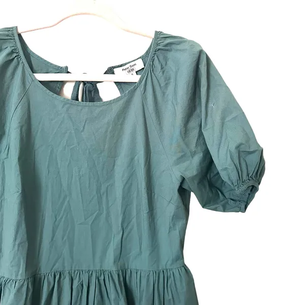 PETER‎ SOM Ruffled Puff Sleeve Mini Dress Sz 6 - Image 4