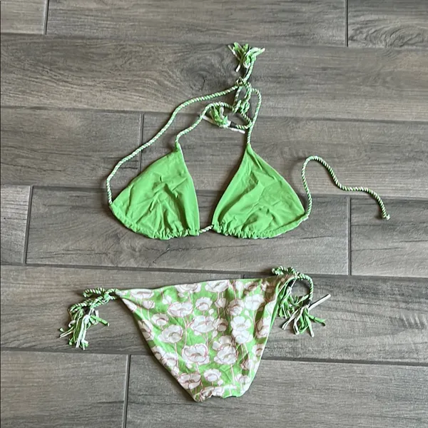 Ted Baker Green Floral Bikini - Image 6