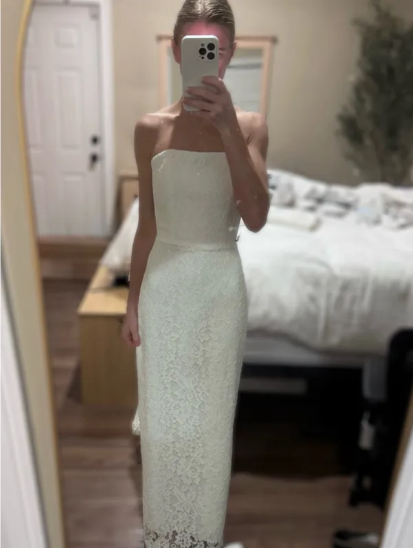 Park & Fifth Maxi Dress White Size XXS - Image 5