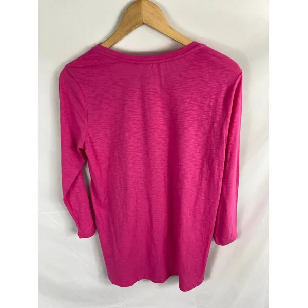 Athleta Asana 3/4 Top in Paradise Pink Size Medium - Image 4