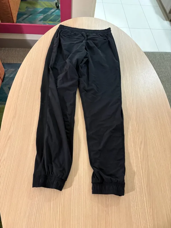 Athleta Brooklyn Lined Jogger Pants 0 Solid Black Elastic Waist Pockets Neutral - Image 3