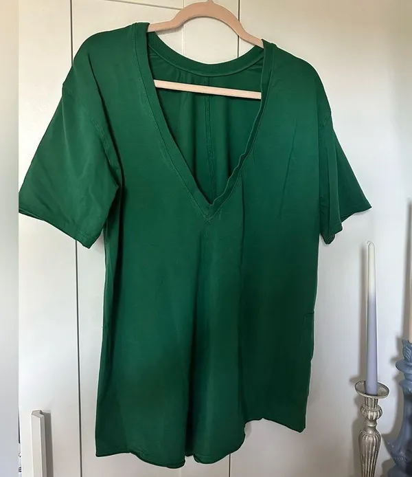 New FP Movement Hot Shot Tee Romperp In Heritage Green Sold Out Color - Image 2