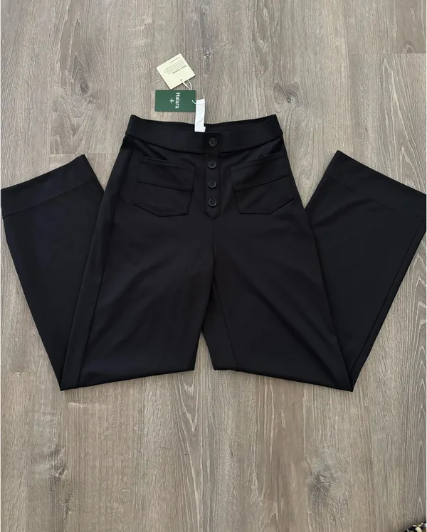 NWT Halara Black DayStretch High Waisted Pockets Straight Leg Casual Pants (S) - Image 2