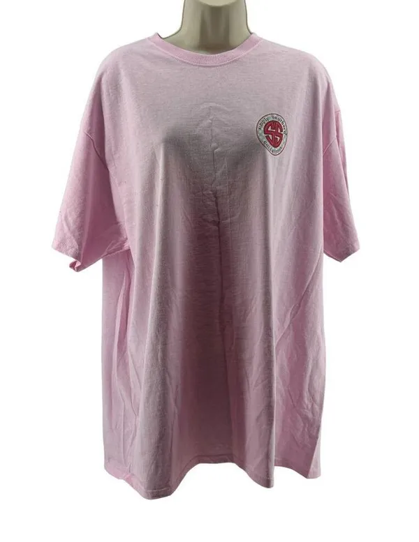 Simply Southern Preppy Teach Love Inspire Teacher Shirt Pink Womens Size XL - Image 2