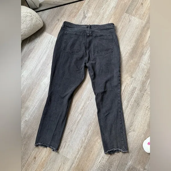 Abercrombie & Fitch The Skinny High Rise Jeans Curve Love Black Gray Size 33 16S - Image 5
