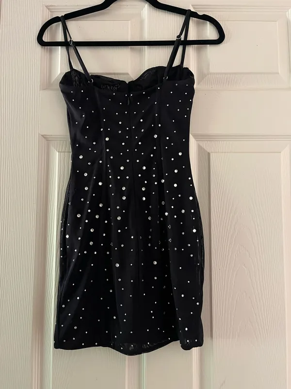 White Fox Rhinestone mini dress - Image 3