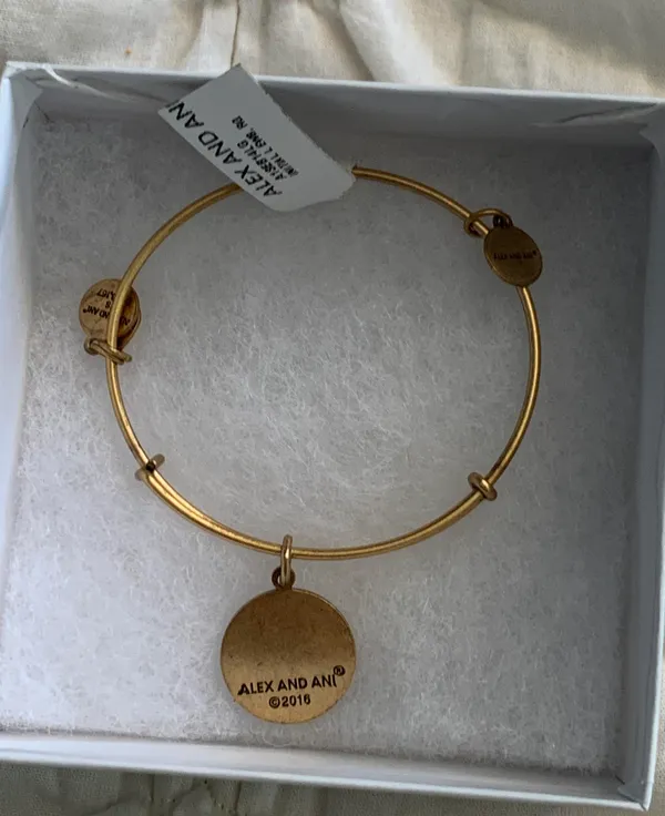 ALEX AND ANI Gold “L” Bracelet - Image 4