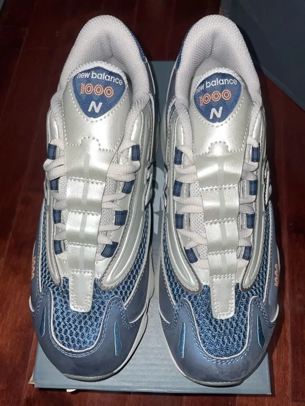 New Balance 1000 Blue Grey Sneakers - Image 2