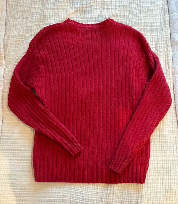 Gap Ribbed Red Sweater - Image 2