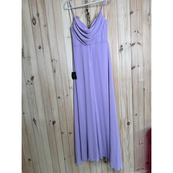 NWT Lulus Notorious Poise Lavender Sleeveless Cowl Neck Maxi Dress Bridesmaid S - Image 8