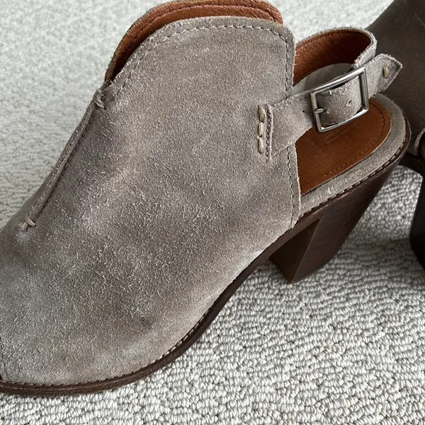 Frye Courtney Ash Suede Peeptoe Sling Booties ⭐️ - Image 7