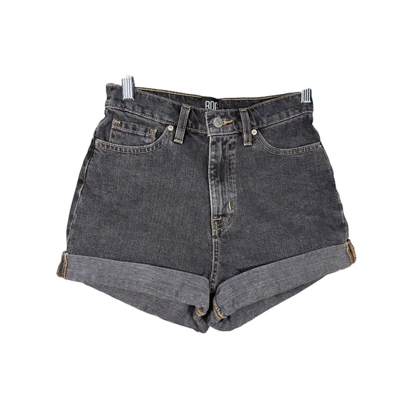 BDG Urban Outfitters Mom Shorts 25 High‎ Rise Cuffed Black Denim Festival Y2K - Image 2
