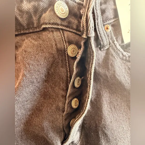 NWT Abercrombie & Fitch The Dad High Rise Curve Love 4 XS - Image 6