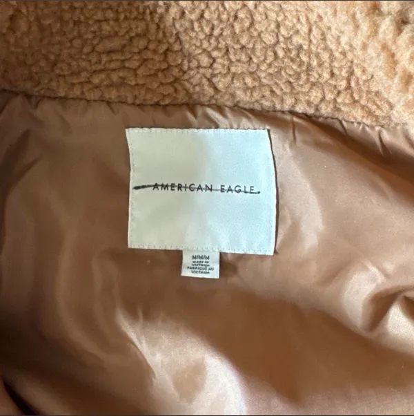 American Eagle Brown Sherpa Jacket - Image 2