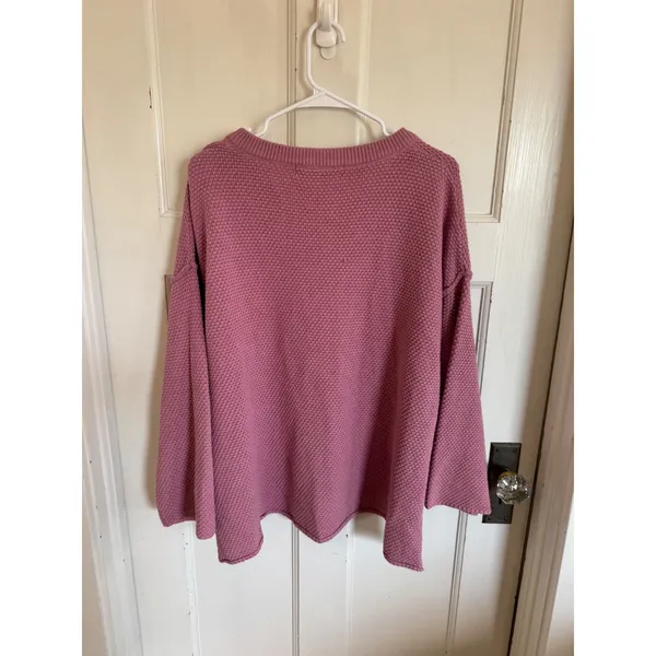 Free People FP Beach mauve‎ Hailee sweater size medium - Image 8