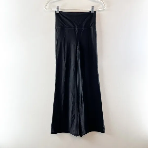 Athleta Elation Pull On Ultra High Waisted Flare Leggings Pants Black XS - Image 4