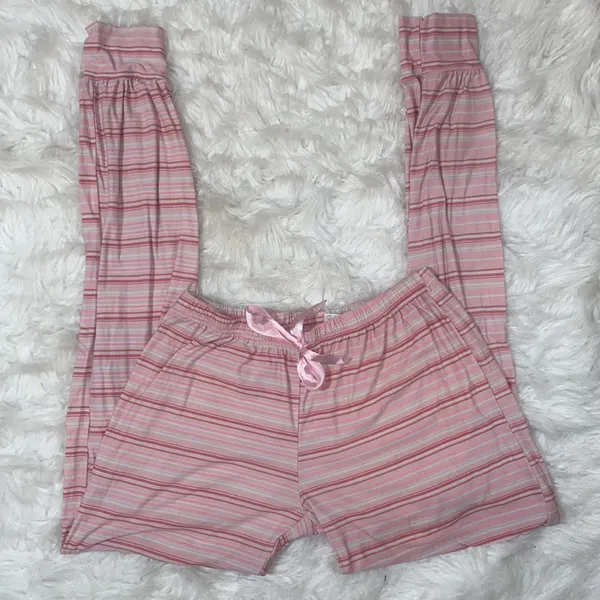 Charlotte Russe Light Pink Stripe Print Pajama Set - Image 2