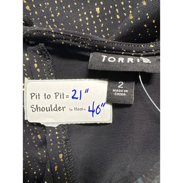 Torrid Party Dress Sparkle Ruched Long Sleeve Plus‎ Size 2 / 2X - Image 3