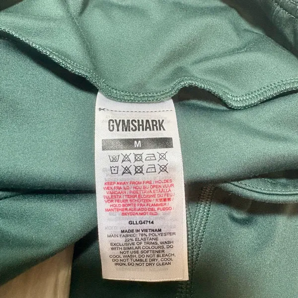 GYMSHARK Green Training Leggings High Rise - Image 7