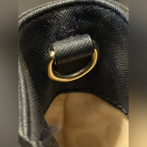 Kate Spade Simple Structured Black Tote Bag with Strap & Handles - Image 14