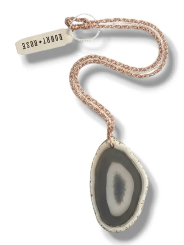 new Robert Rose ✲ Agate Statement Necklace ✲ Rose Gold + Seed Bead Chain ✲ - Image 2