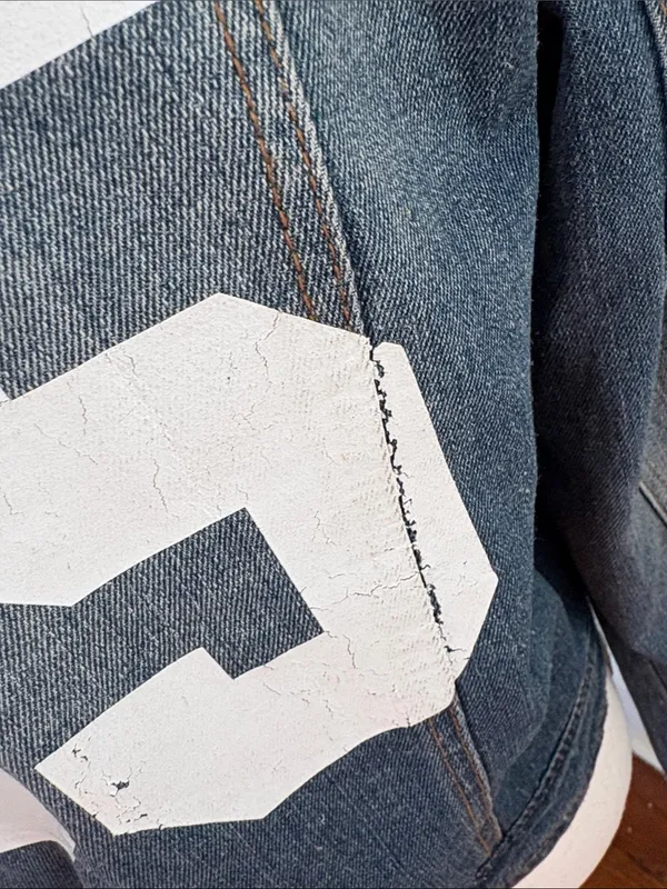 Tiny Turnip Arizona Diamondbacks Denim Jacket Baseball Size Large Blue - Image 5