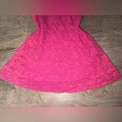 Victoria’s Secret RARE Y2K HOT PINK LACE Mini Lingerie Dress Large - Image 6