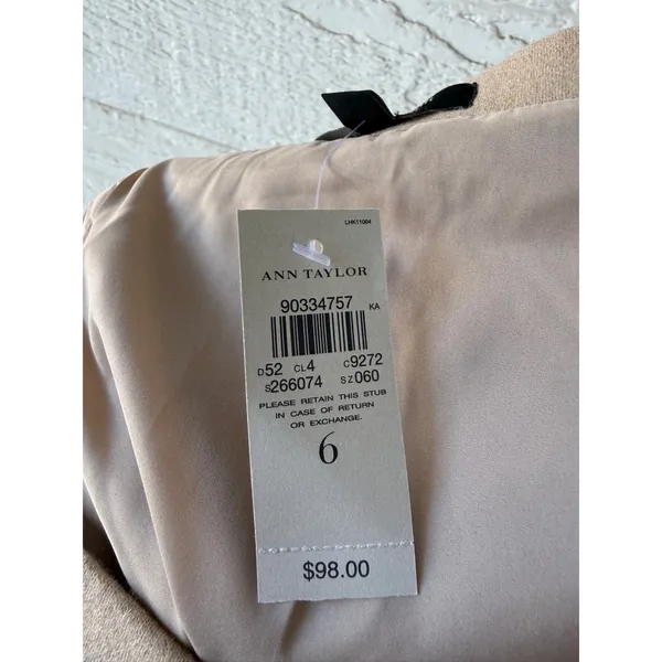 Ann Taylor Wool Blend Pencil Skirt Camel Tan Size 6 NWT 90334757 - Image 5