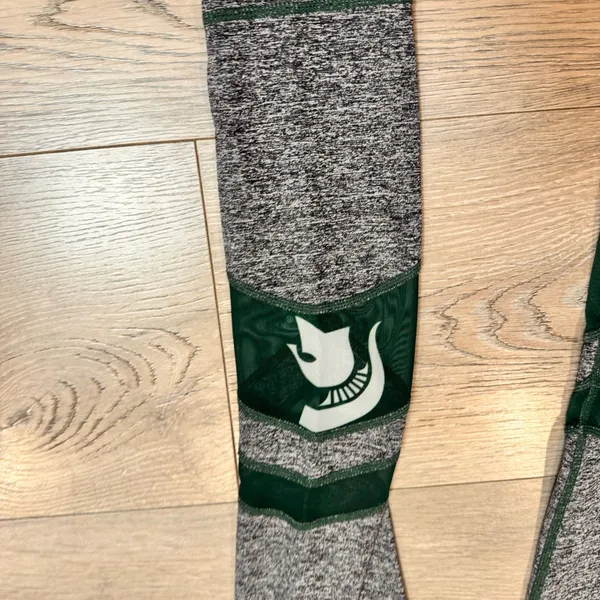 Zoozats Athletic Leggings High Waist Michigan State Activewear Gray Small S‎ - Image 4