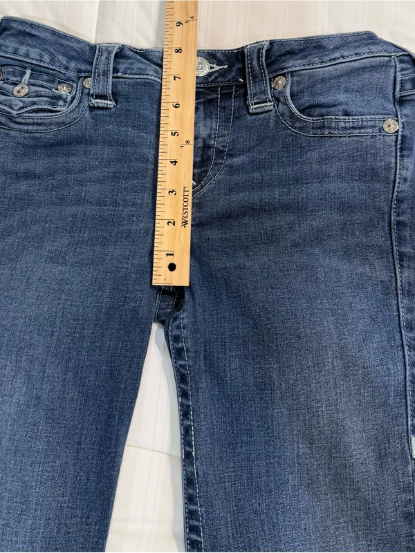 True Religion Slim Straight Medium Wash 5 Picket Jeans. Size 27 - Image 7