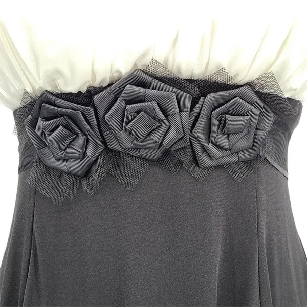 NWT Snap Black and White Sleeveless Prom or Cocktail Dress - Juniors Size 9 - Image 3