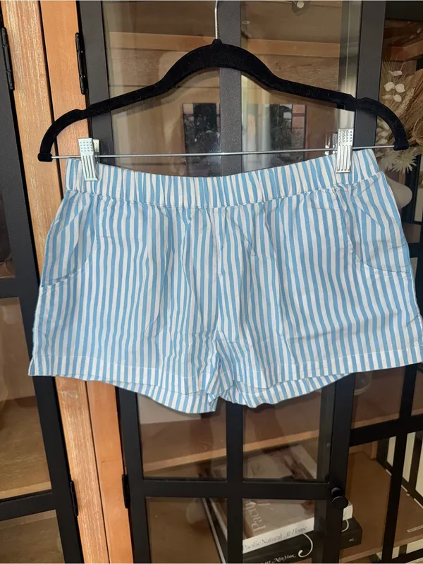 LAKE Pajamas seersucker shorts striped elastic waistband cotton - Image 2
