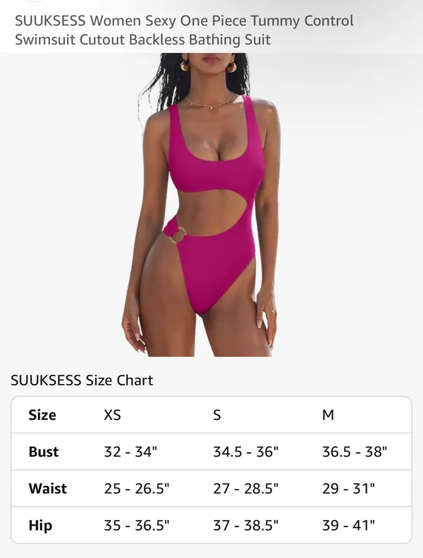 Amazon one piece bathing suit Pink - Image 5