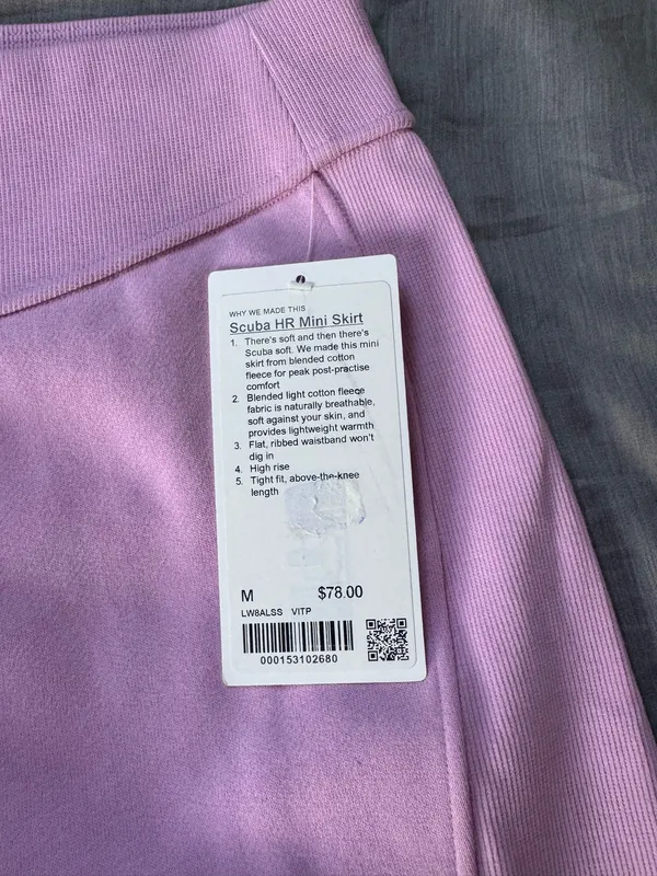 Lululemon Scuba HR Mini Skirt  - Image 3