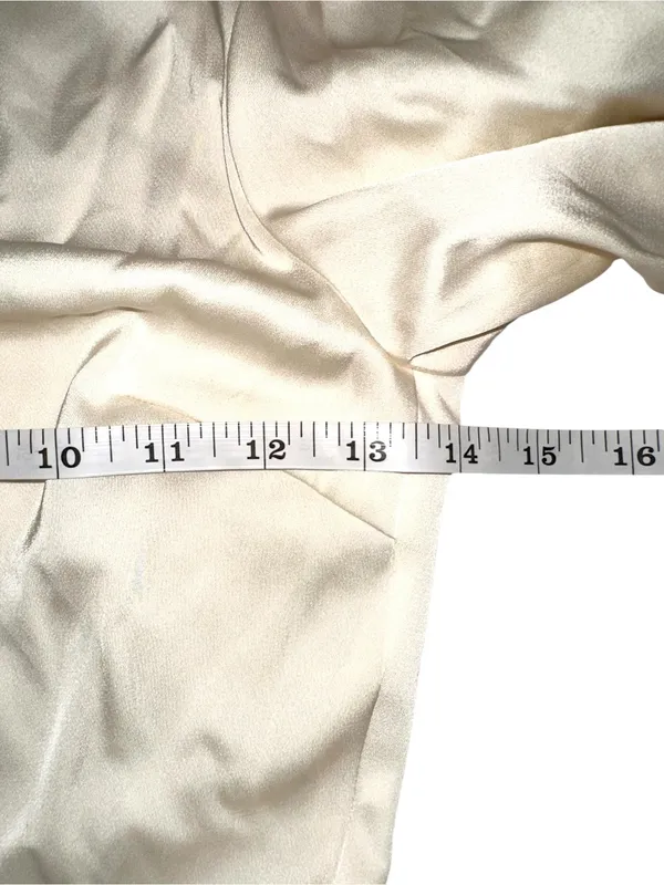 NWT Oh Polly Asymmetric Cut-out Long Sleeve Ivory Mini Dress US 0 - Image 8