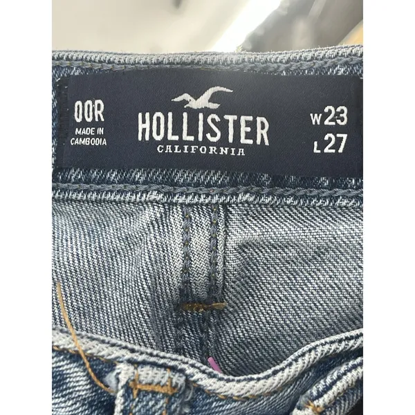 Hollister Co Jeans Womens Size 00R Ultra High-Rise Mom Jean Blue Denim Q0007‎ - Image 2