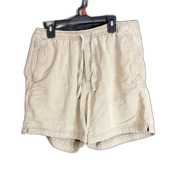 Abercrombie & Fitch Womens Size Small Pull-On Shorts Beige Khaki Drawstring - Image 2