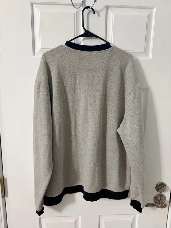 Mammoth Mountain California Grey Crew Sweatshirt with Black Trim - Image 4