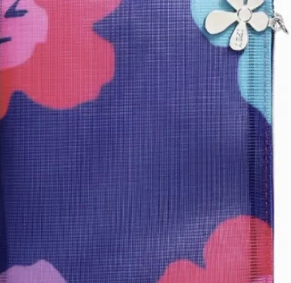 IPSY Glam Purple & Floral Mesh Cosmetic Bags - Image 3