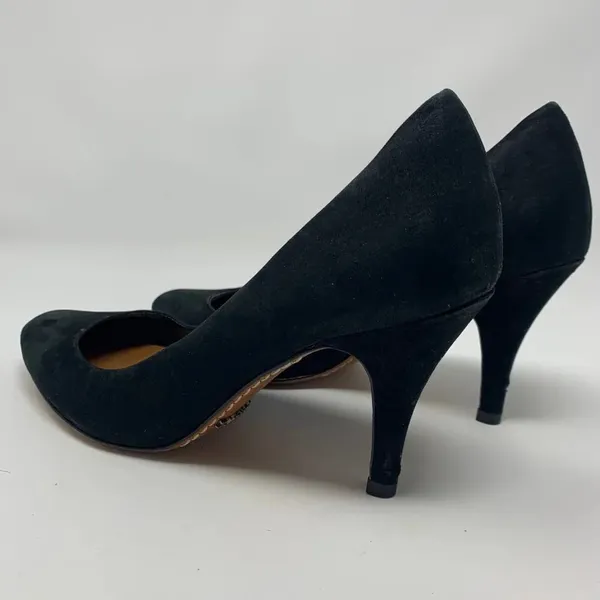 Schutz‎ Black Suede Closed Toe Classic Pumps Heels - Image 6