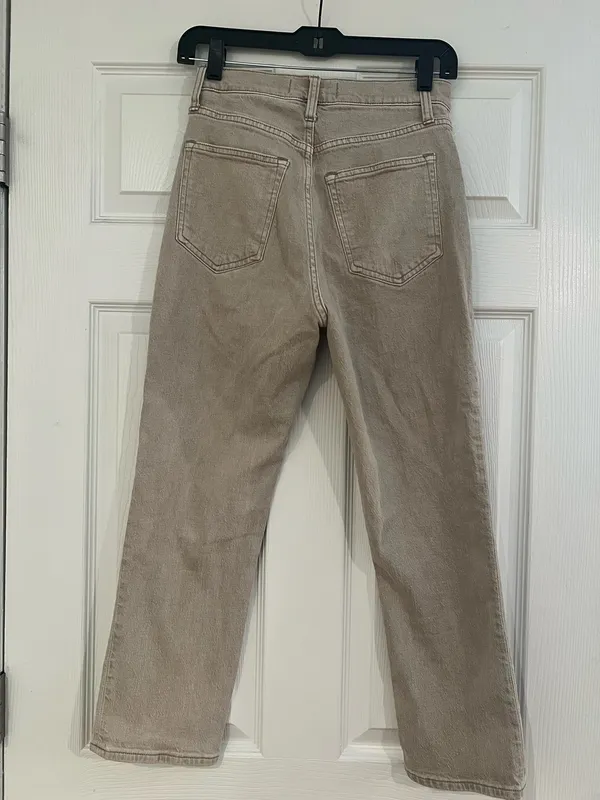Abercrombie & Fitch Straight-Leg Pants in Light Beige - Image 6