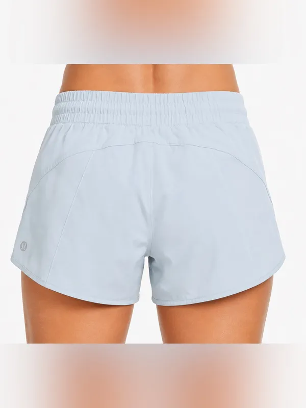 Lululemon Track That High-Rise Lined Short 5" size 4 light blue - Image 2